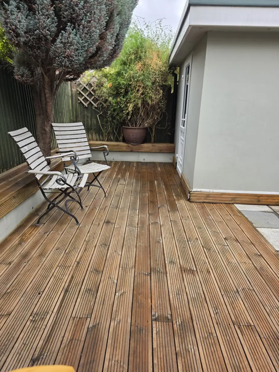 Timber decking, Barnet — after cleaning