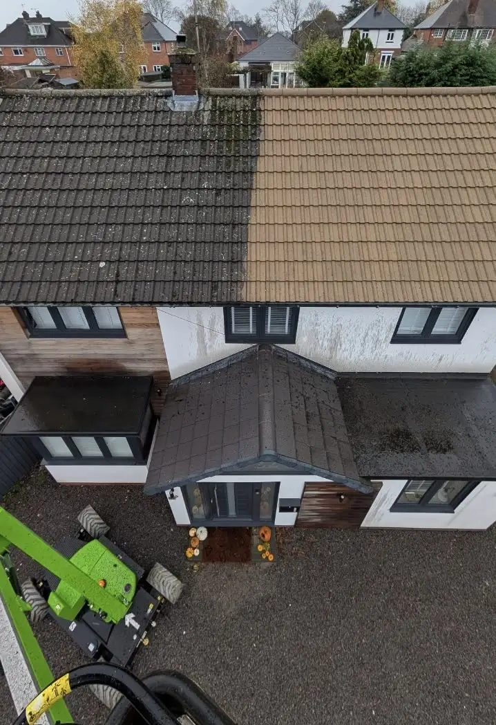 Roof Moss Removal — a recent job
