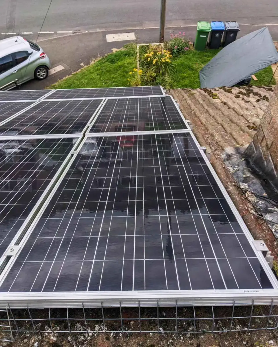 Solar Panel Cleaning — a recent job